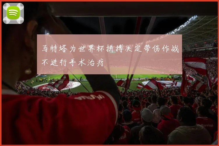 马特塔为世界杯拼搏决定带伤作战不进行手术治疗